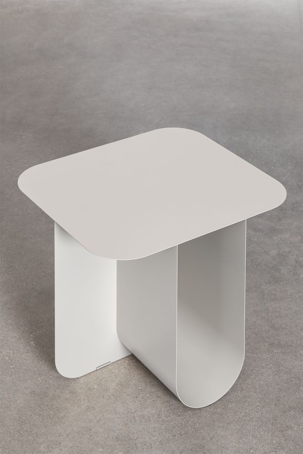 Tavolino rettangolare in acciaio (40x45 cm) Norman