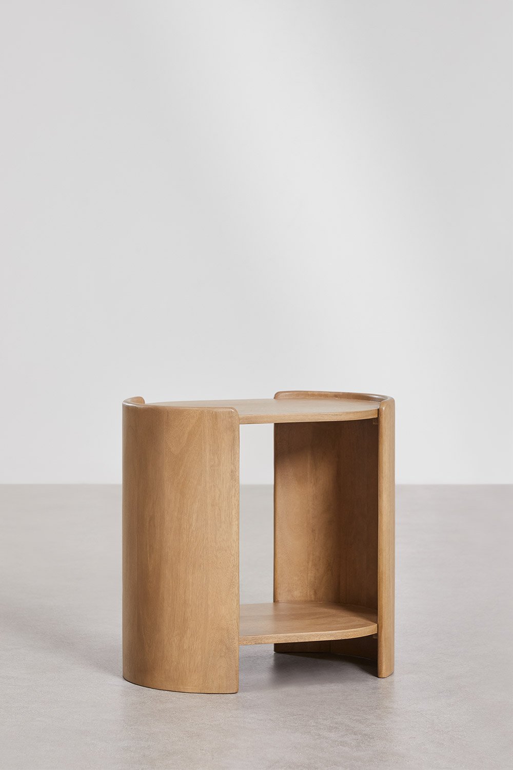 Tavolino ovale 50x35 cm in legno di mango Sidney