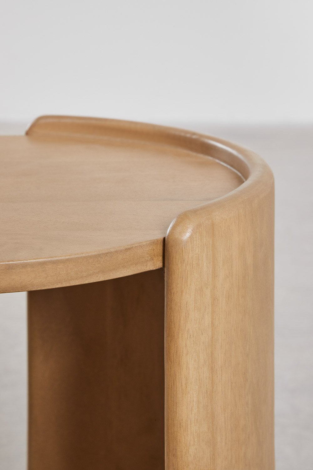 Tavolino ovale 50x35 cm in legno di mango Sidney