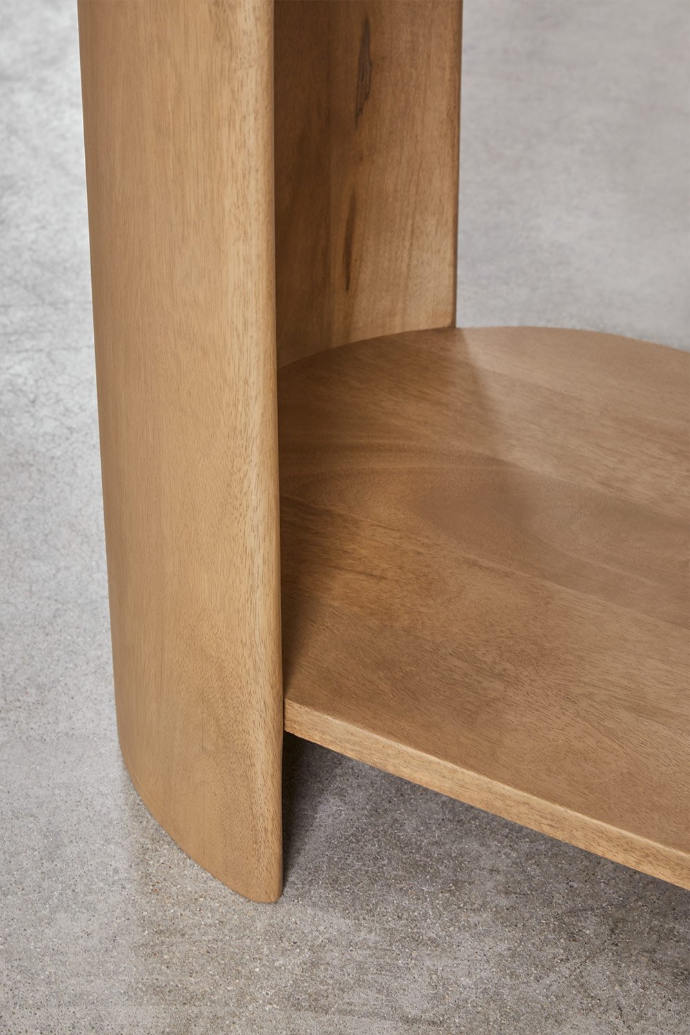 Tavolino ovale 50x35 cm in legno di mango Sidney