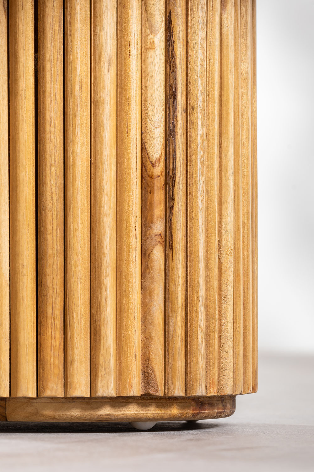 Tavolino ovale in legno di teak (100x50 cm) Randall