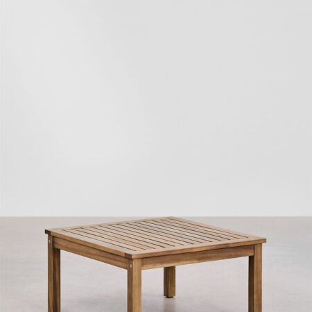 Tavolino quadrato 65x65 cm in legno di acacia Branson
