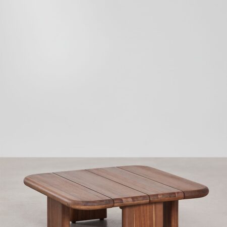 Tavolino quadrato (70x70 cm) in legno di acacia Famara