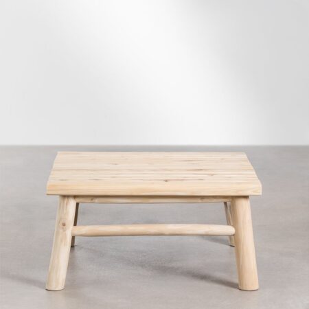 Tavolino Quadrato in Legno di Teak (80x80 cm) Narel
