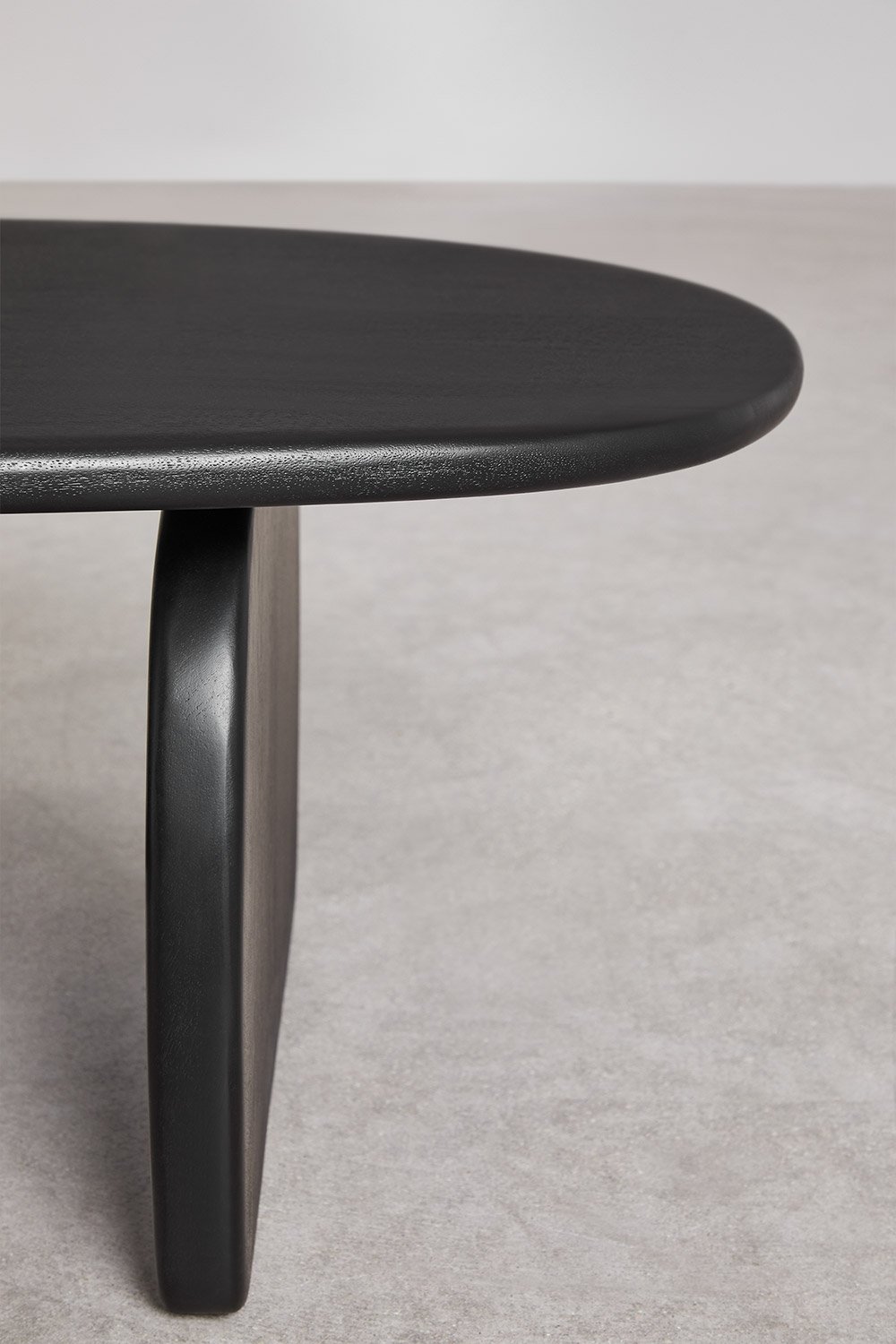 Tavolino ovale 110x70 cm in legno di mango Agathe