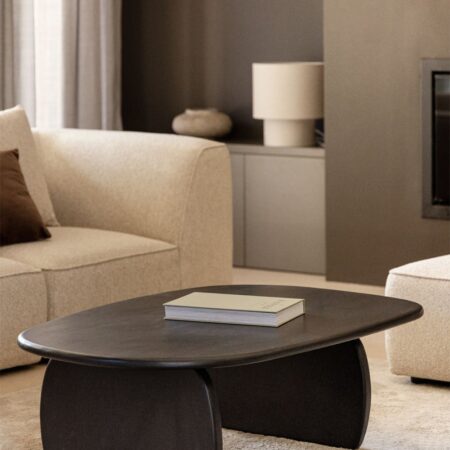 Tavolino ovale 110x70 cm in legno di mango Agathe