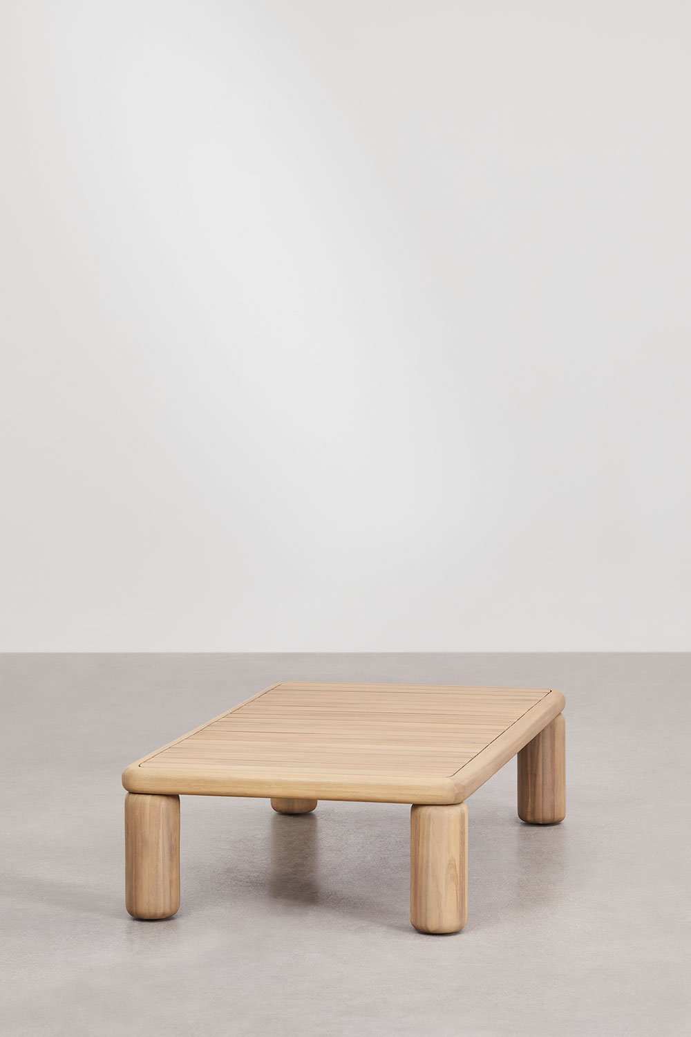 Tavolino rettangolare 115x70 cm in legno di acacia Ioanis