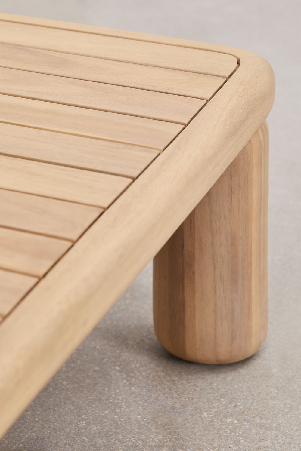 Tavolino rettangolare 115x70 cm in legno di acacia Ioanis