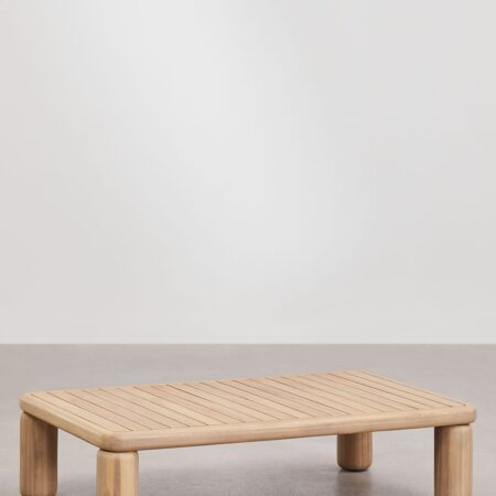 Tavolino rettangolare 115x70 cm in legno di acacia Ioanis