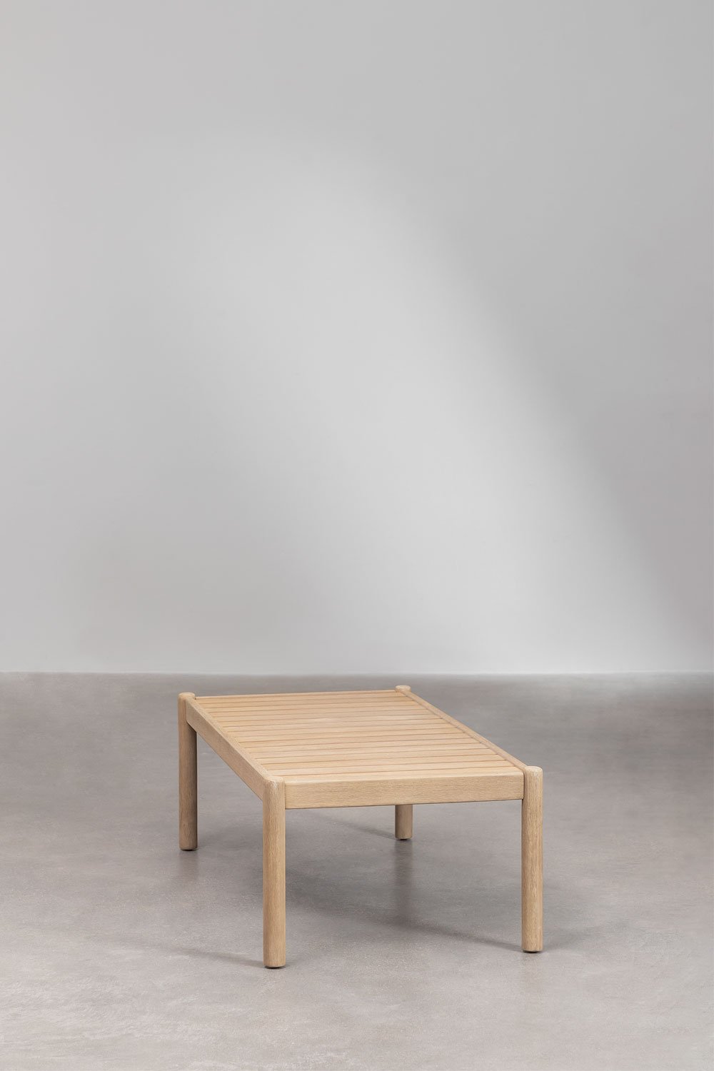 Tavolino rettangolare 120x60 cm in legno di acacia Karvia