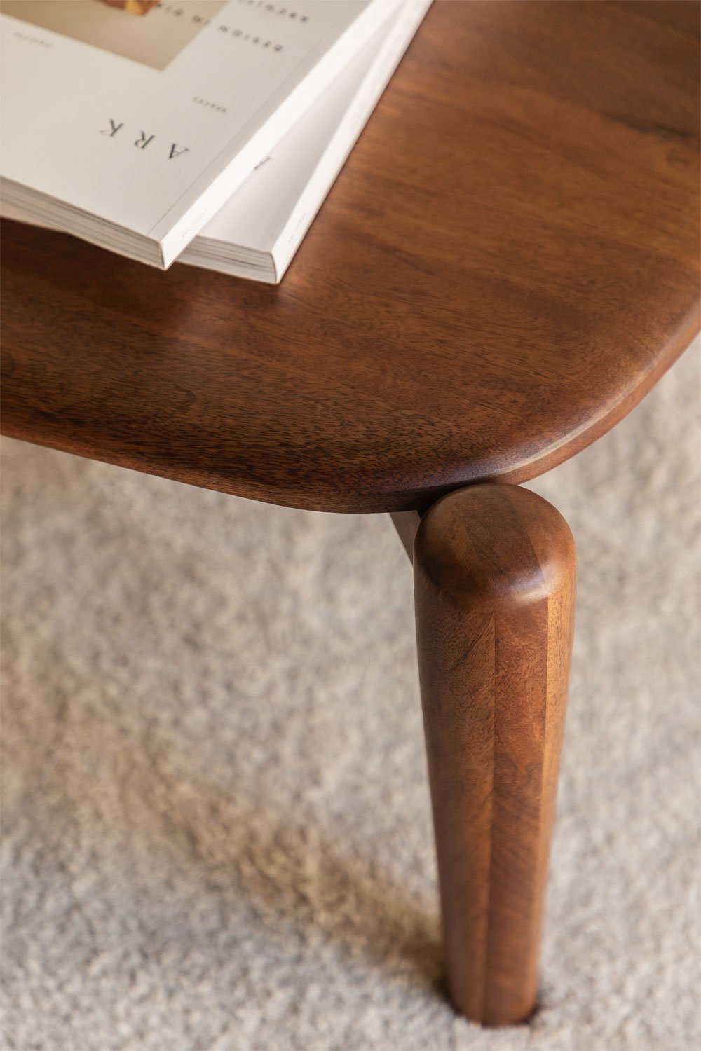 Tavolino rettangolare 120X60 cm in legno di mango Gina
