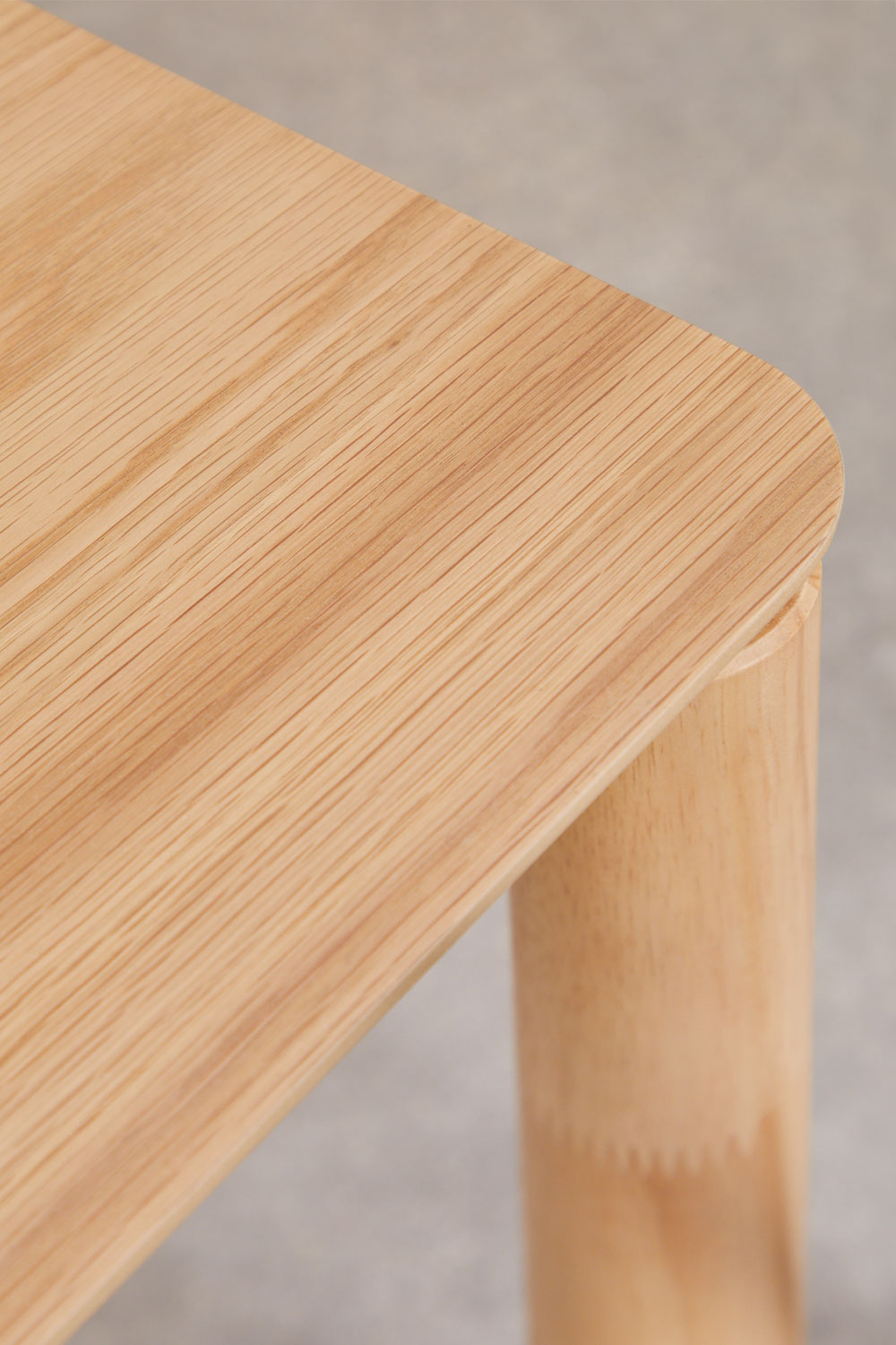 Tavolino rettangolare 120x60 cm in MDF con impiallacciatura in rovere Munden