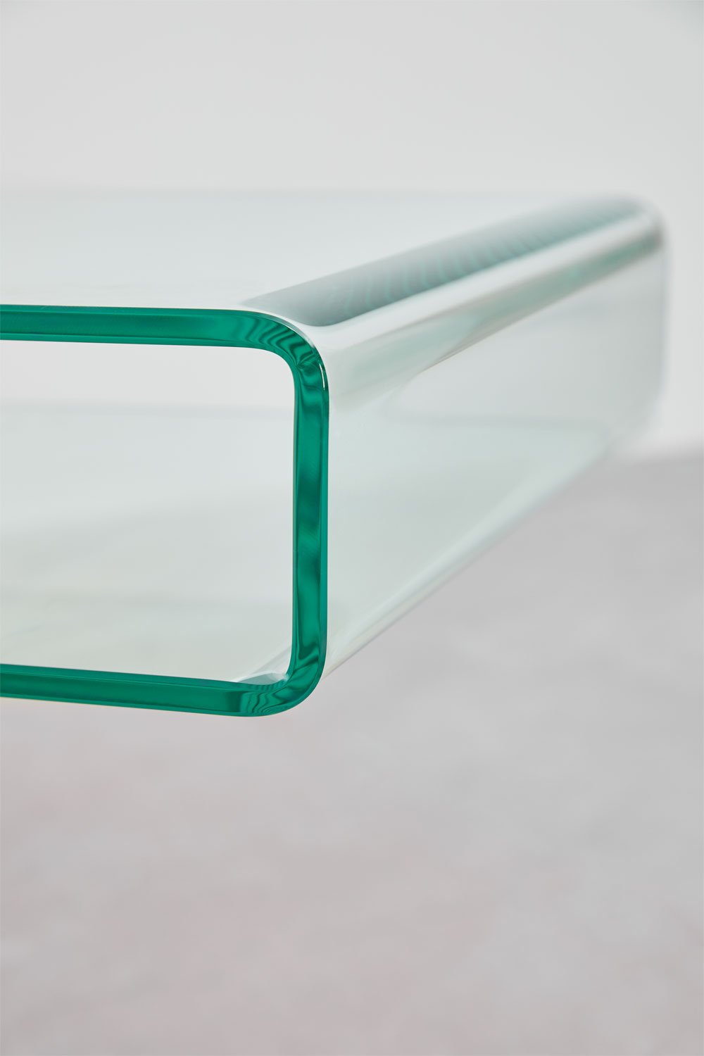 Tavolino rettangolare 40x35 cm in vetro temperato Diora
