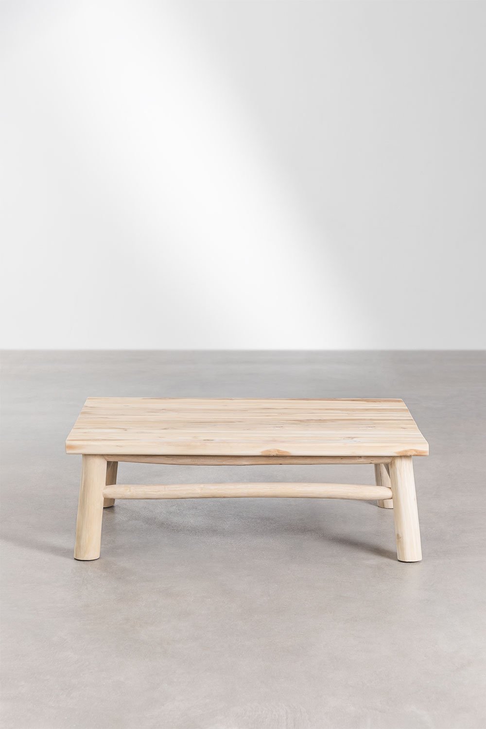 Tavolino da giardino rettangolare 120x80 cm in legno di teak Narel