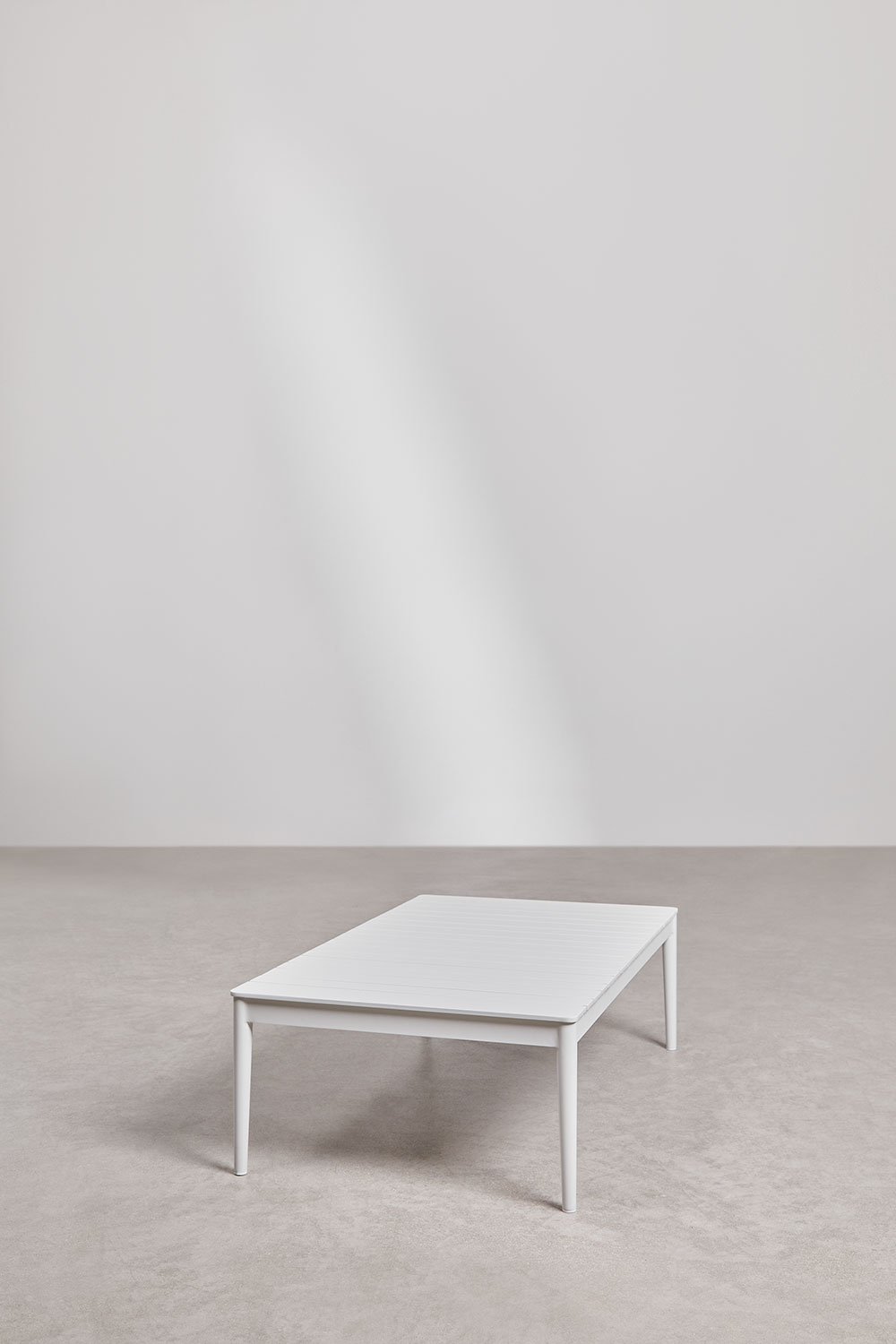 Tavolino rettangolare 120x70 cm in alluminio Sereilen