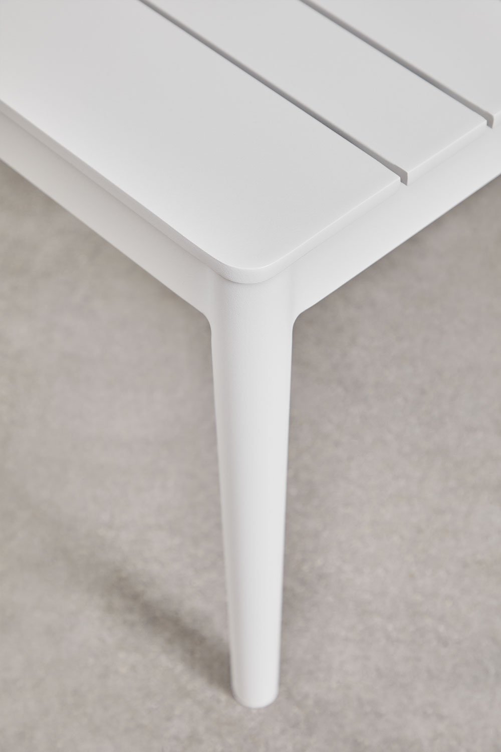 Tavolino rettangolare 120x70 cm in alluminio Sereilen