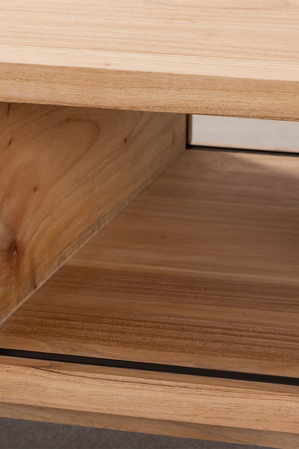 Tavolino rettangolare in legno Deleyna