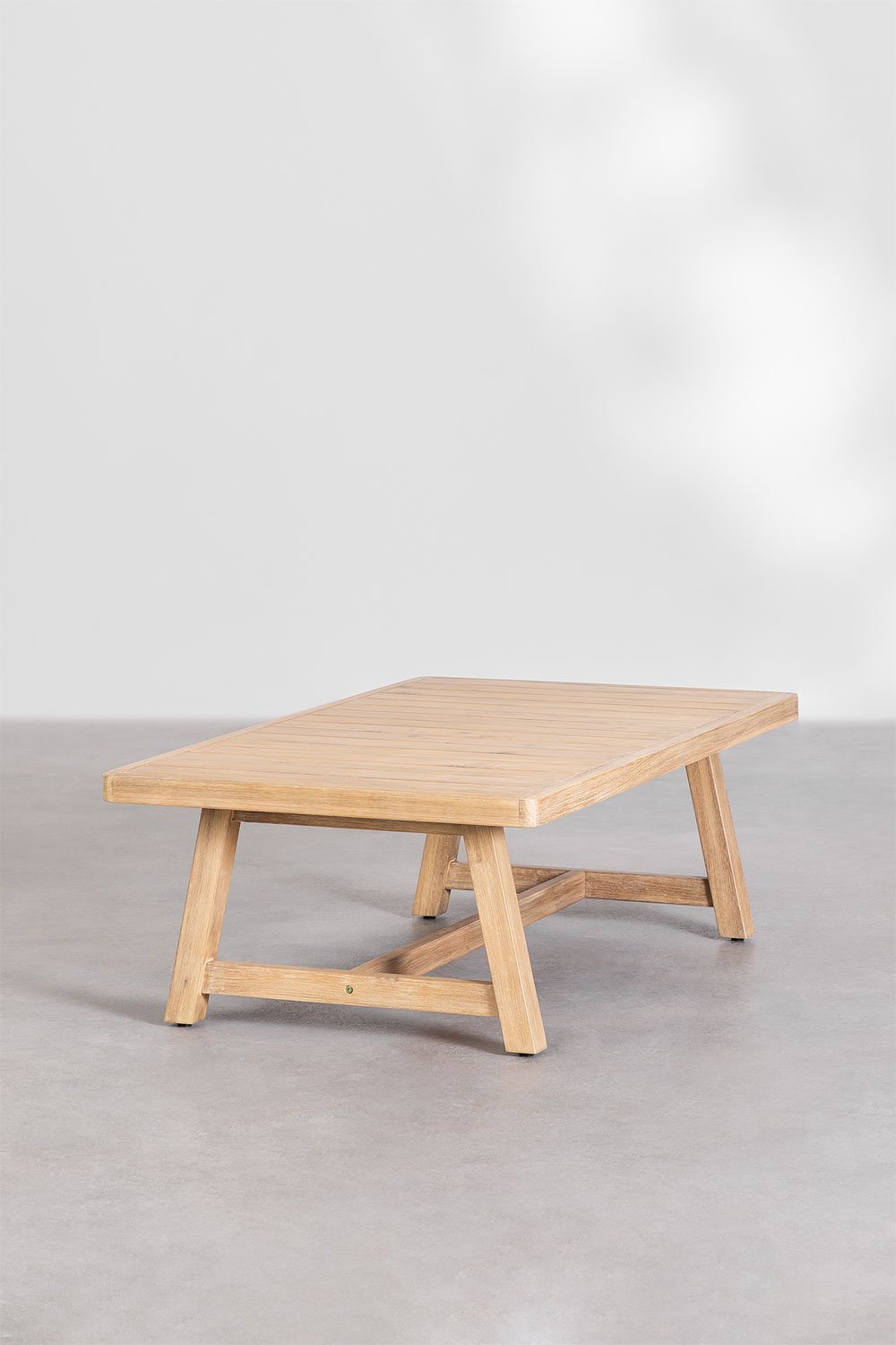 Tavolino rettangolare 130x75 cm in legno di acacia Dubai