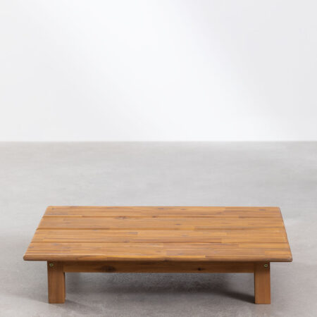 Tavolino Rettangolare in Legno di Acacia (85x75 cm) Brina