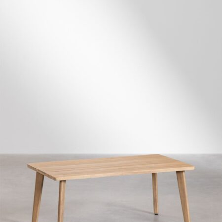 Tavolino rettangolare in legno di acacia (90x50 cm) Kaela