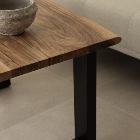 Tavolino Rettangolare in Legno di Acacia (90x60 cm) Sami