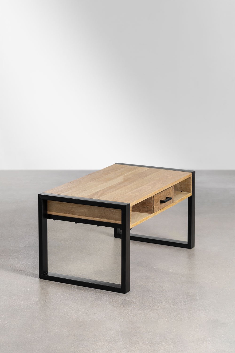 Tavolino rettangolare in legno di mango (90x45 cm) Keblar
