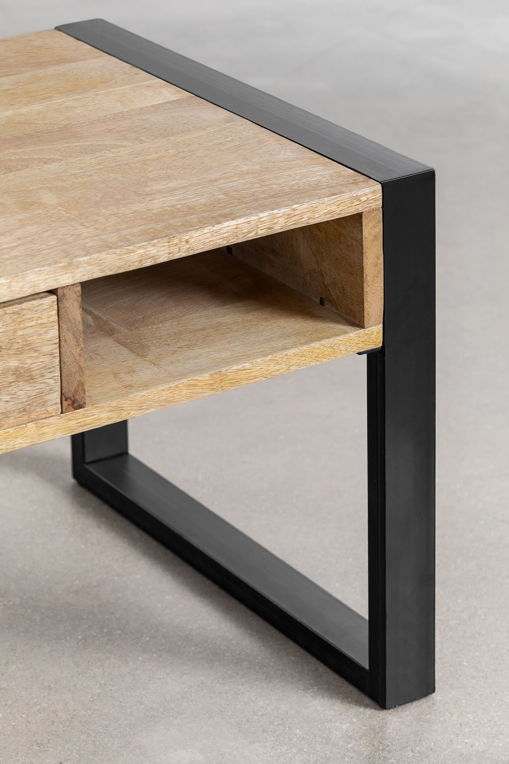 Tavolino rettangolare in legno di mango (90x45 cm) Keblar