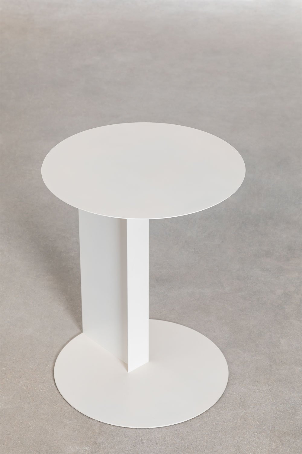 Tavolino rotondo in acciaio (Ø40 cm) Wallace