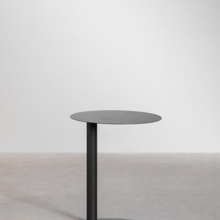 Tavolino rotondo in acciaio (Ø40 cm) Yannik