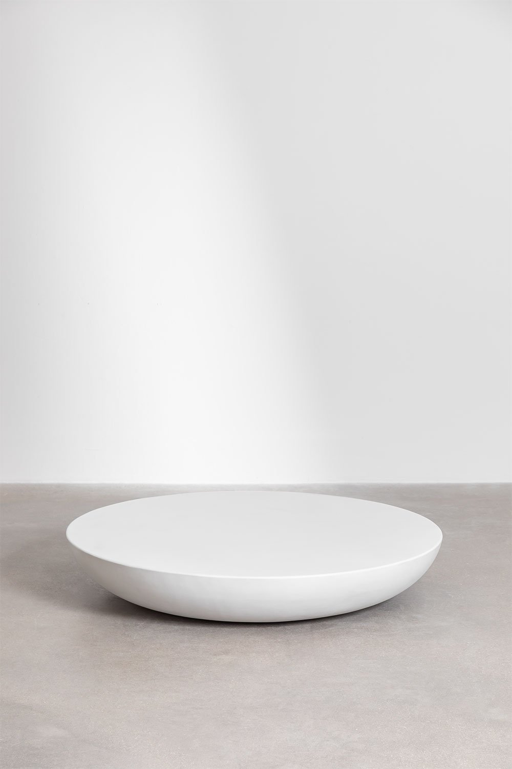 Tavolino rotondo Ø105 cm in cemento Zenadia
