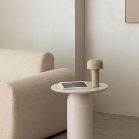 Tavolino Rotondo in Cemento (Ø45 cm) Layana
