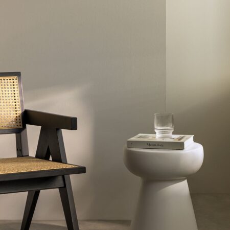 Tavolino rotondo in ceramica Karus