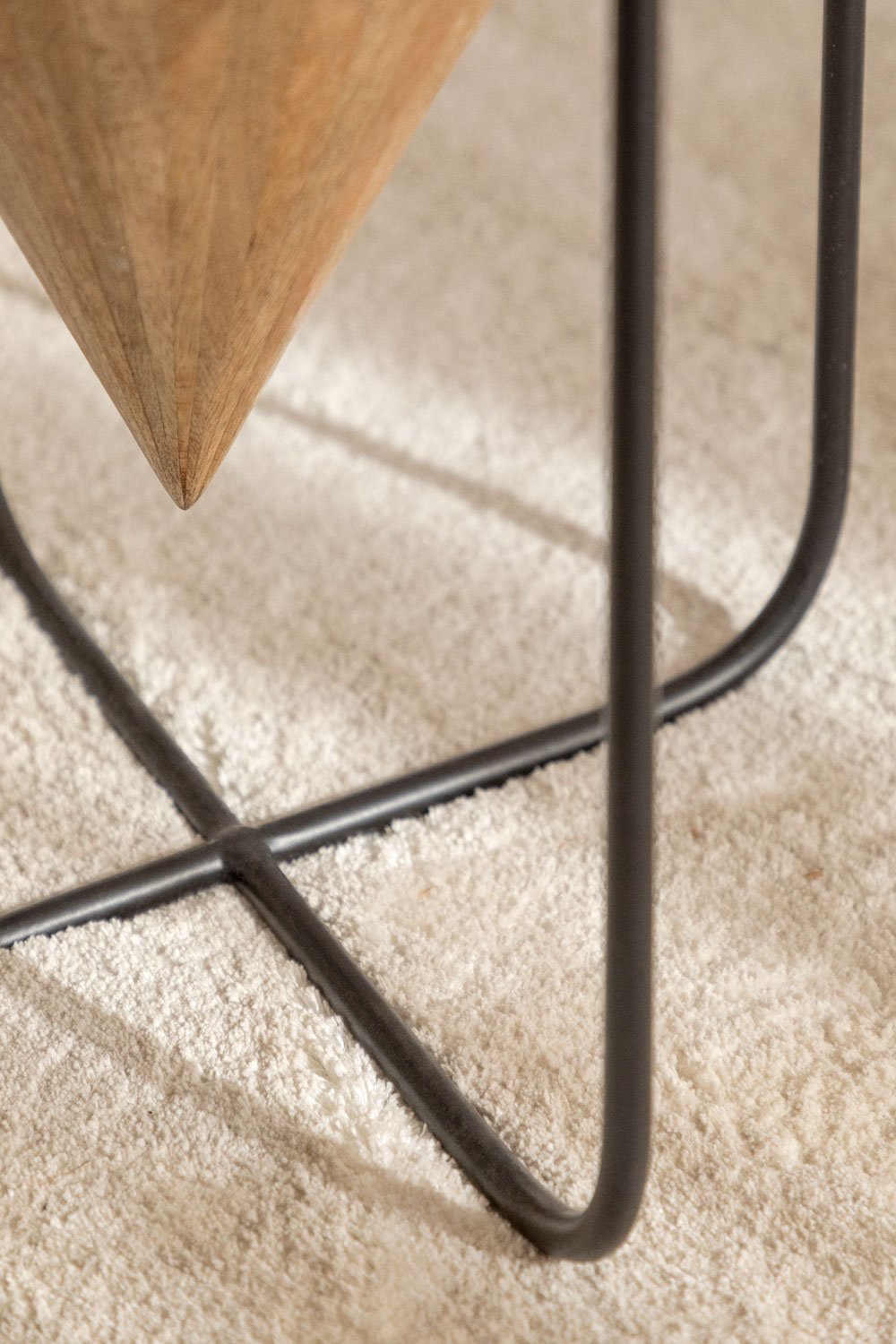 Tavolino rotondo in legno di mango (Ø40 cm) Piram