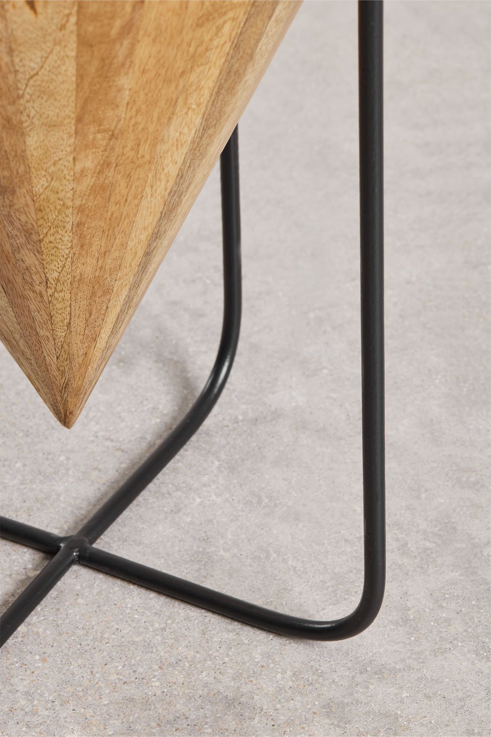 Tavolino rotondo in legno di mango (Ø40 cm) Piram