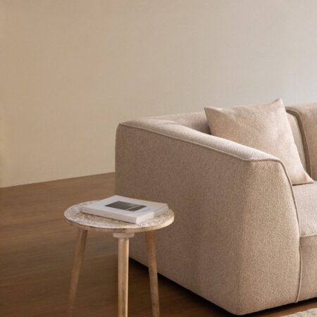 Tavolino rotondo Ø40 cm in legno di mango Silama