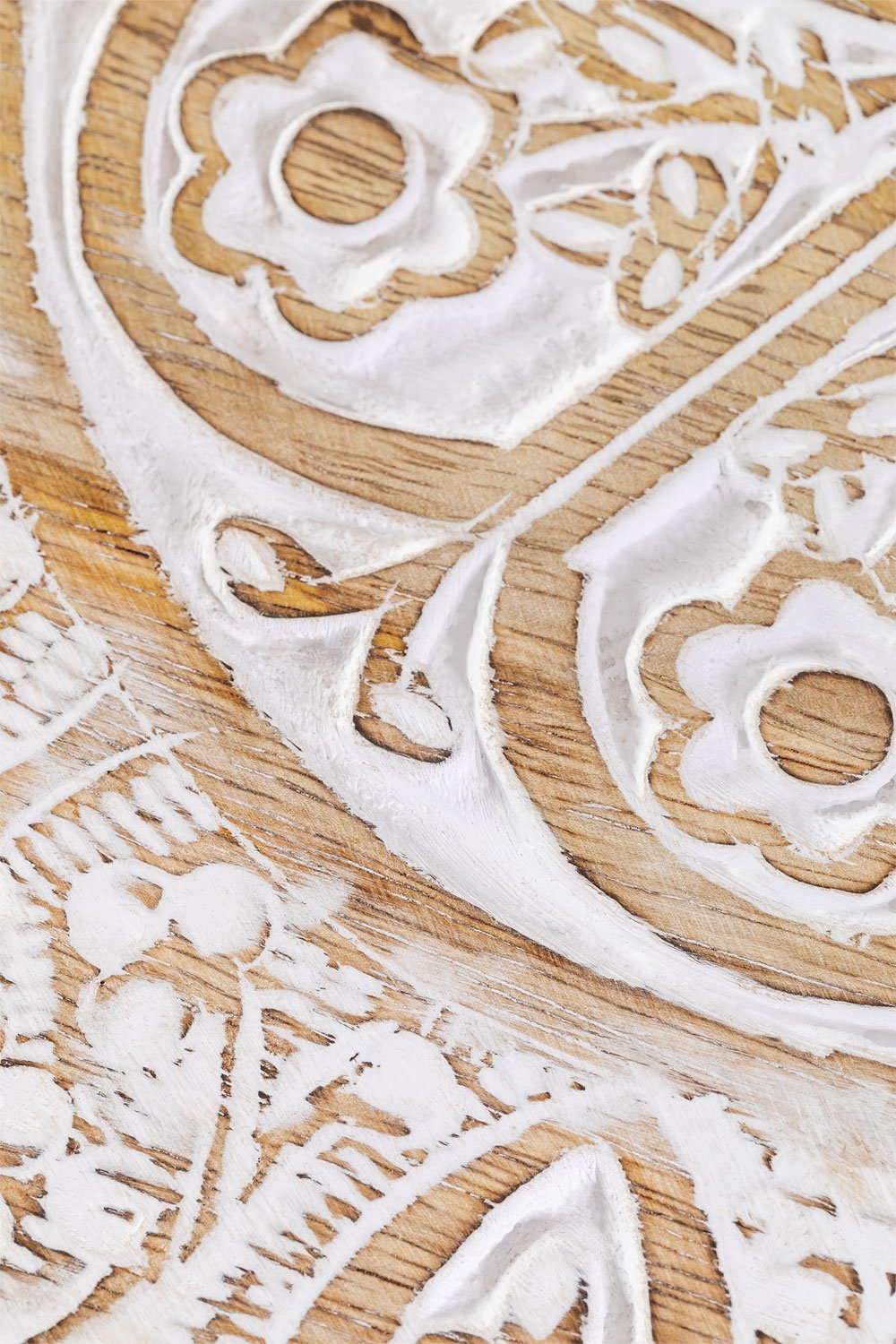 Tavolino rotondo in legno di mango (Ø45 cm) Tienga
