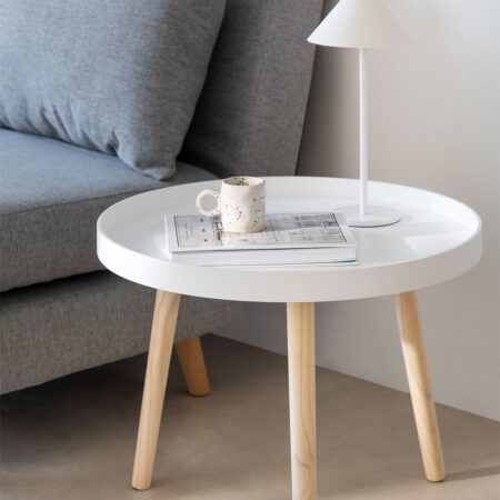 Tavolino rotondo Ø50 cm in legno Sigma