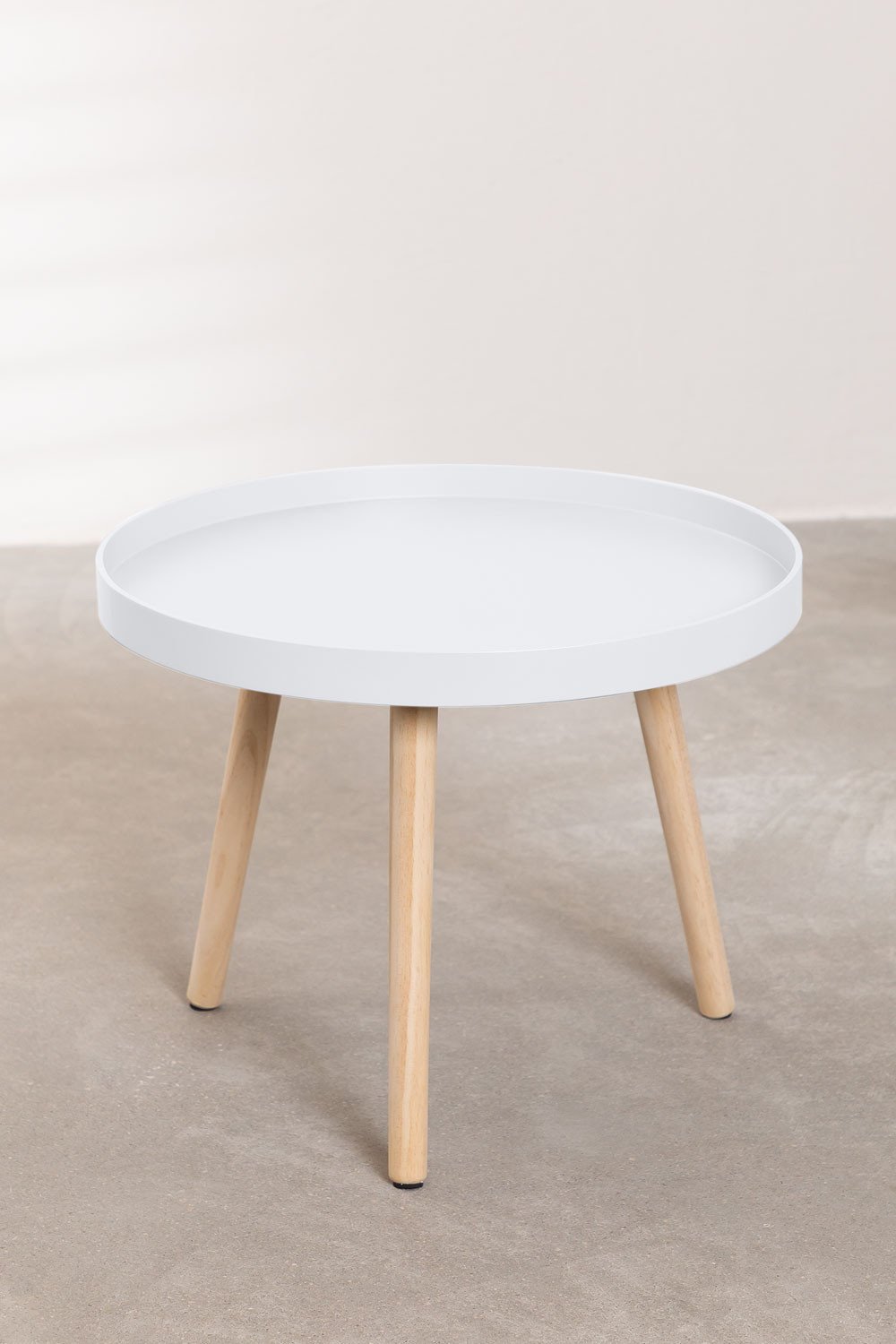 Tavolino rotondo Ø50 cm in legno Sigma