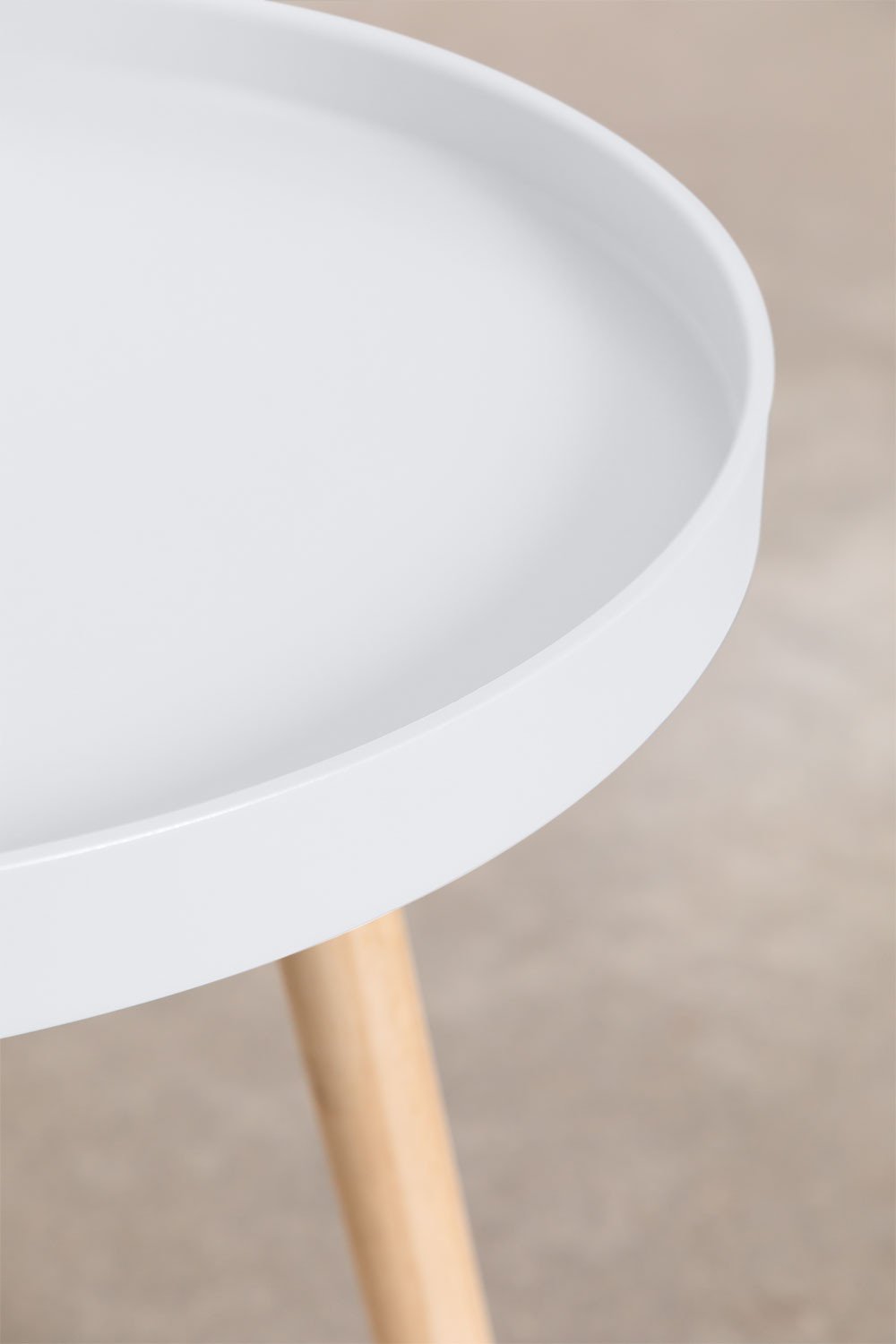 Tavolino rotondo Ø50 cm in legno Sigma