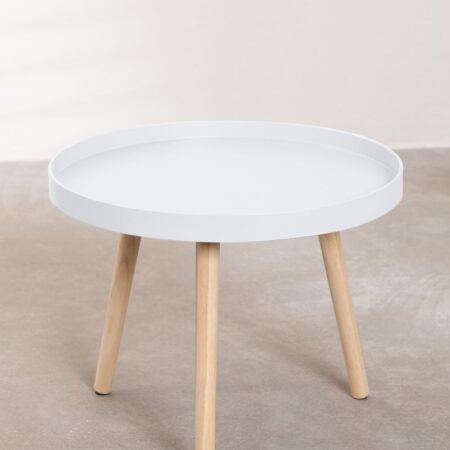 Tavolino rotondo in legno (Ø50 cm) Sigma