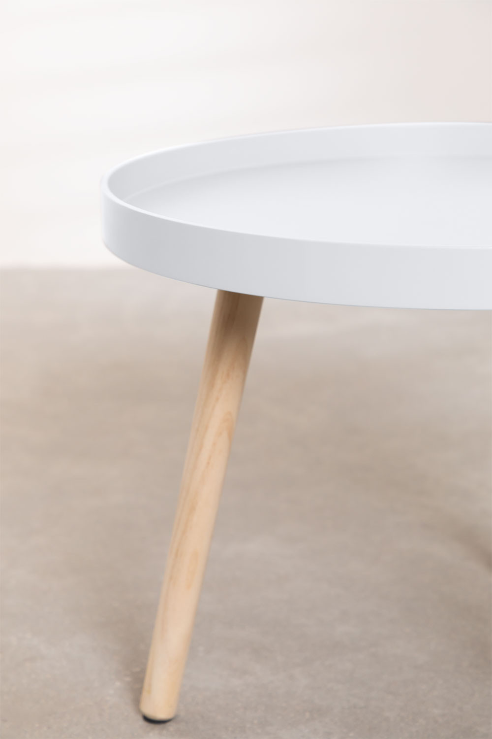 Tavolino rotondo Ø50 cm in legno Sigma