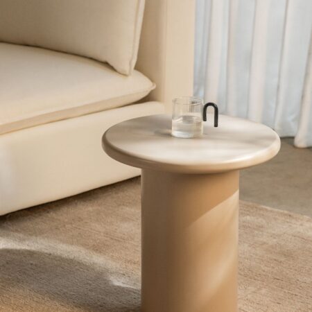 Tavolino rotondo in MDF (Ø45 cm) Rodeo