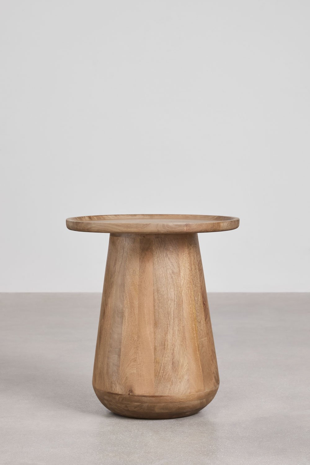 Tavolino rotondo Naiara Ø50 cm in legno di mango