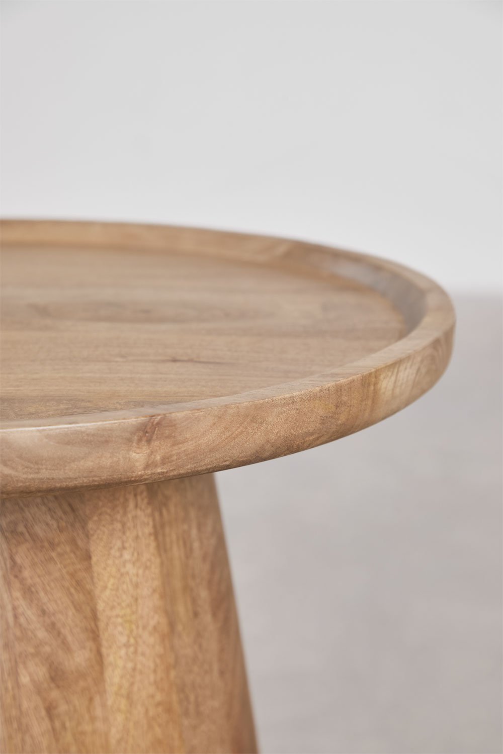 Tavolino rotondo Naiara Ø50 cm in legno di mango
