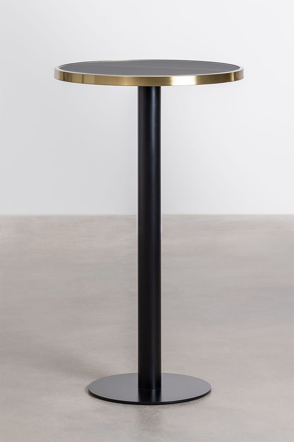 Tavolo Bar Alto Rotondo in Gres (Ø60 cm) Amaretto
