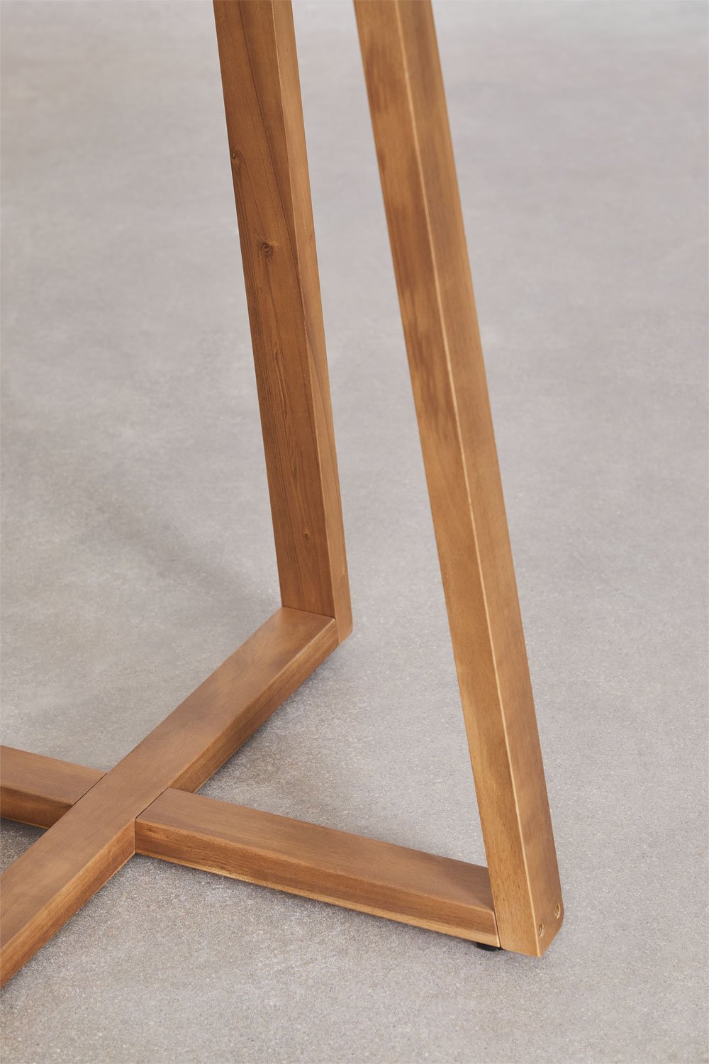 Tavolo alto da giardino rotondo Ø70 cm in legno di acacia Magda