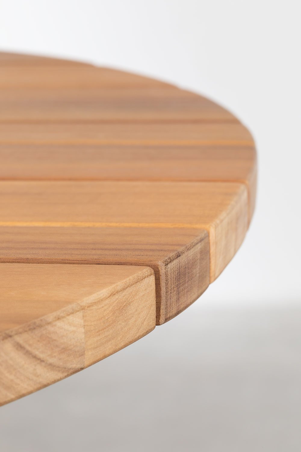 Tavolo alto da giardino rotondo Ø70 cm in legno di acacia Mura