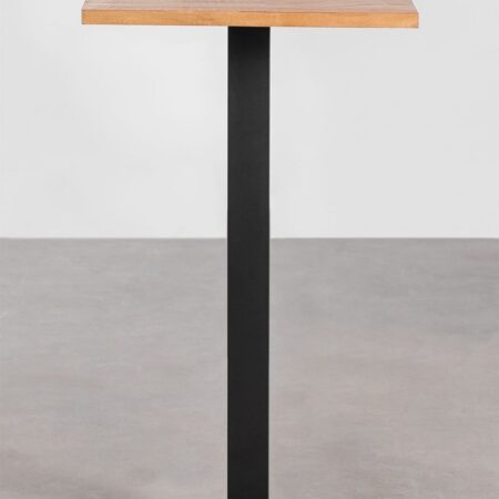 Mesa alta de bar cuadrada en madera de acacia Ristretto