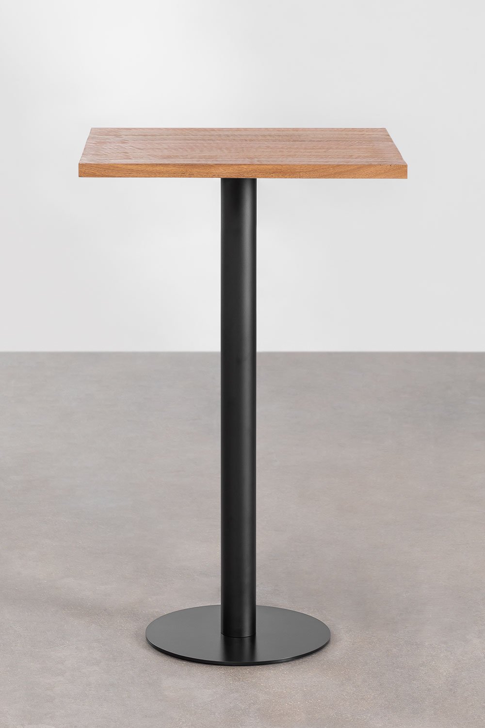 Tavolo alto quadrato in legno di acacia Macchiato
