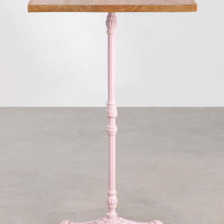 Tavolo alto quadrato in legno di acacia Vienna